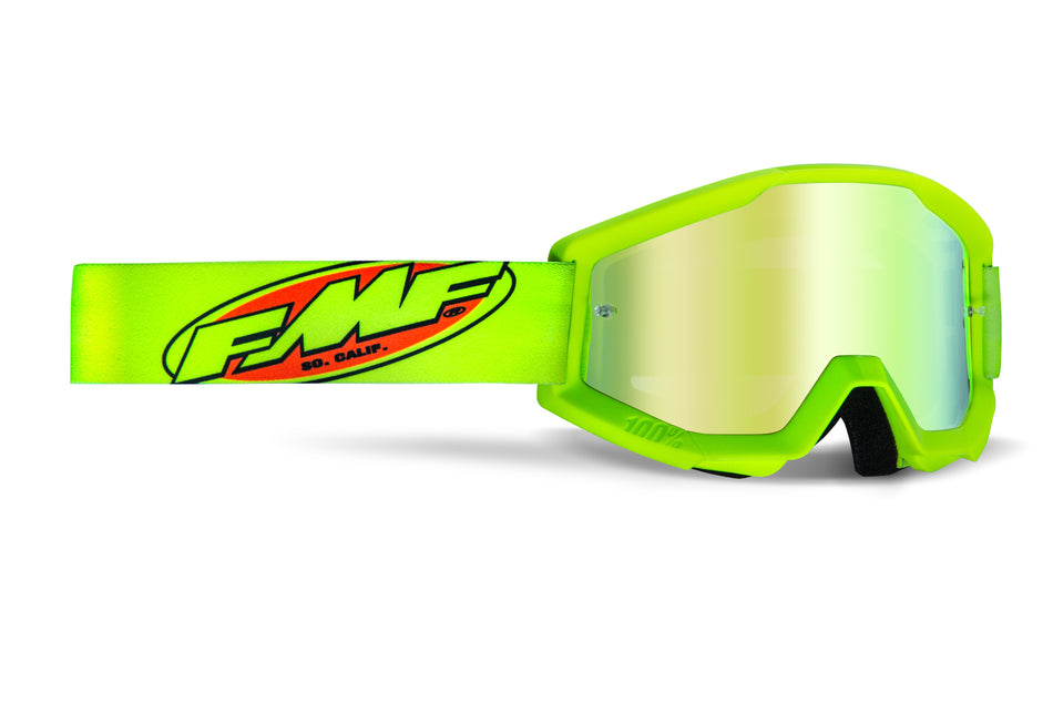 FMF VISION Powercore Goggle Core Yellow Mirror Gold Lens F-50051-00006