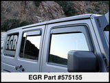 EGR 07-13 Jeep Wrangler JK In-Channel Window Visors - Set of 4 - Matte (575155) 575155