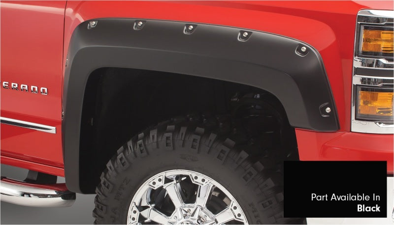 Bushwacker 16-18 Chevy Silverado 1500 Fleetside Pocket Style Flares 4pc 78.8/97.8in Bed - Black 40957-34