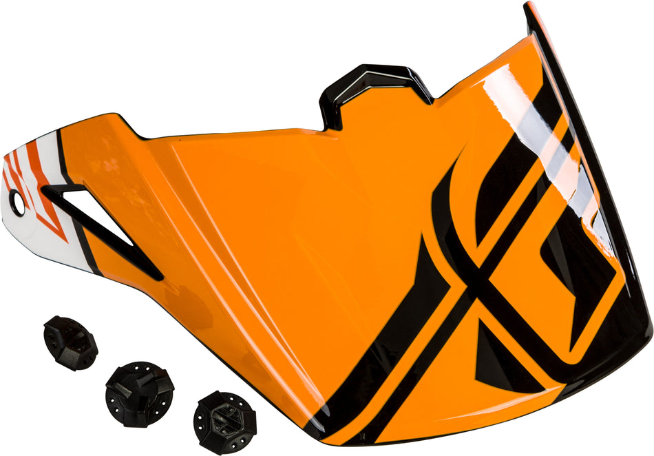 FLY RACING Elite Guild Visor Orange/White/Black 73-88128