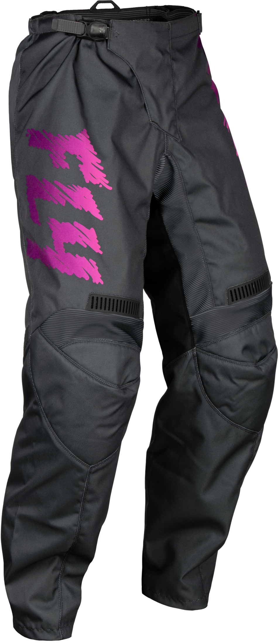 FLY RACING Youth F-16 Pants Grey/Charcoal/Pink Sz 18 377-23018