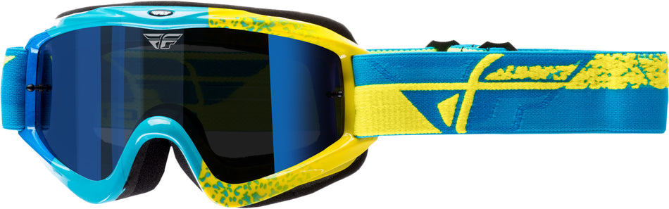 FLY RACING 2020 Zone Composite Goggle Blue/Hi-Vis W/Blue Mirror Lens 37-4034