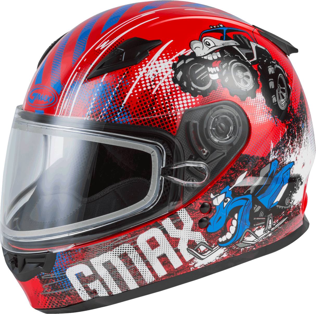 GMAX Youth Gm-49y Beasts Snow Helmet Red/Blue/Grey Yl G24911372