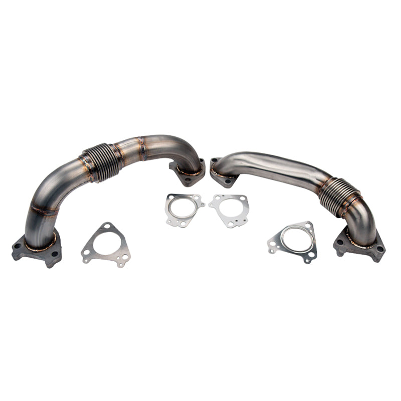 Wehrli 01-04 Chevrolet 6.6L Duramax LB7 2in Stainless Up Pipe Kit w/Gaskets - Single Turbo WCF100590