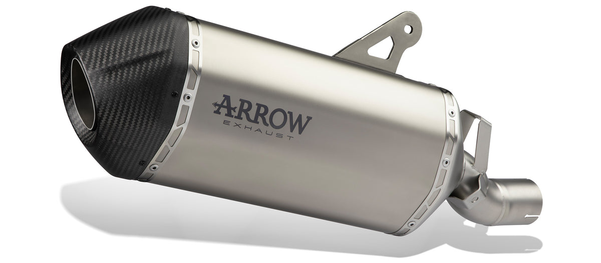 Arrow Bmw R1250gs '19/'22 Sonora Homol. Dark T Itanium Exhaust With Carbon Endcap For A Rrow Or Original Collectors  72505skn