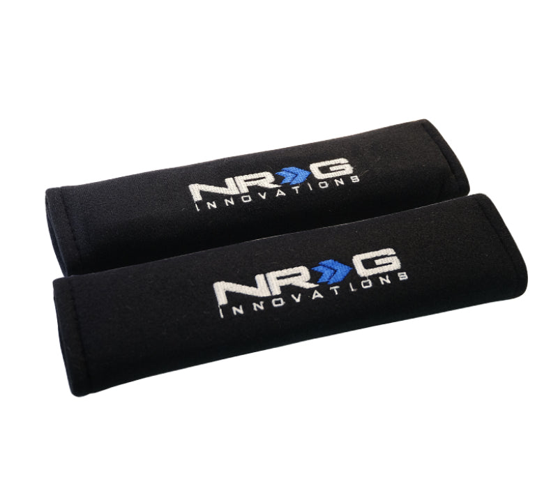 NRG Seat Belt Pads 2.7in. W x 11in. L (Black) Short - 2pc SBP-27BK