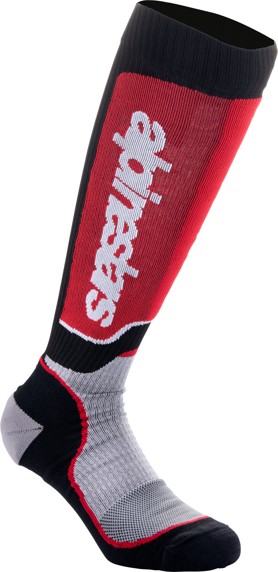 ALPINESTARS Mx Plus Socks Black/Grey/Red Sm 4702324-1215-S