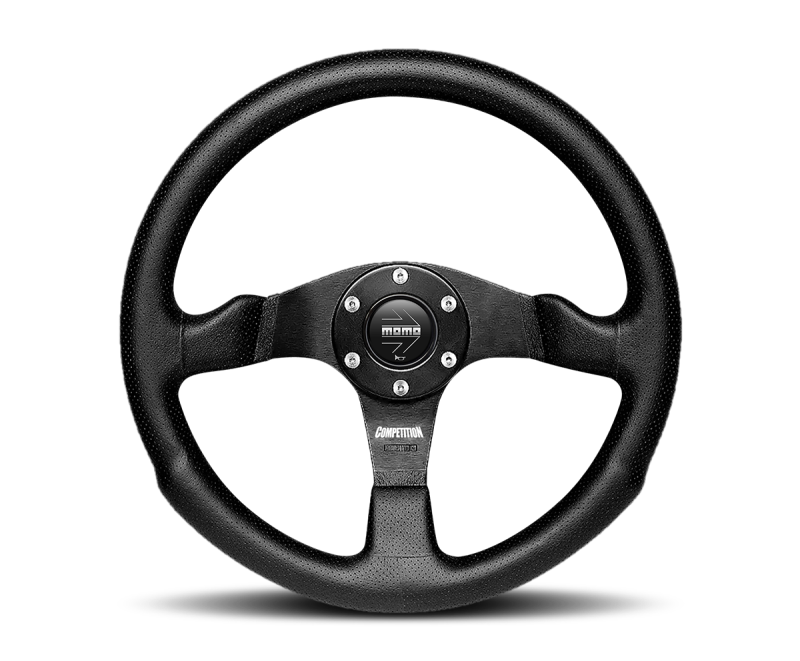 Momo Competition Steering Wheel 350 mm - Black AirLeather/Black Spokes COM35BK0B