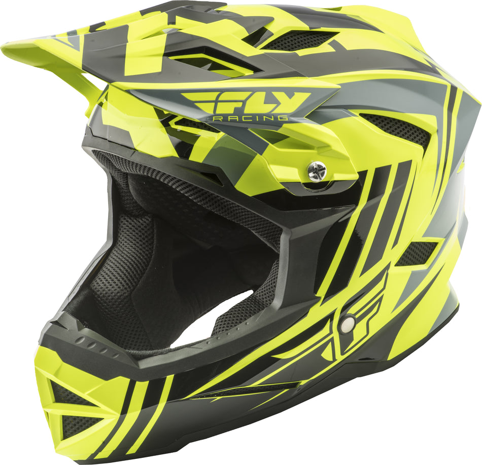 FLY RACING Default Helmet Hi-Vis/Black X 73-9164X