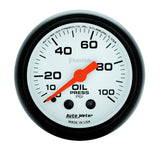 Autometer Phantom 52mm 0-100 PSI Mechanical Oil Pressure Gauge 5721