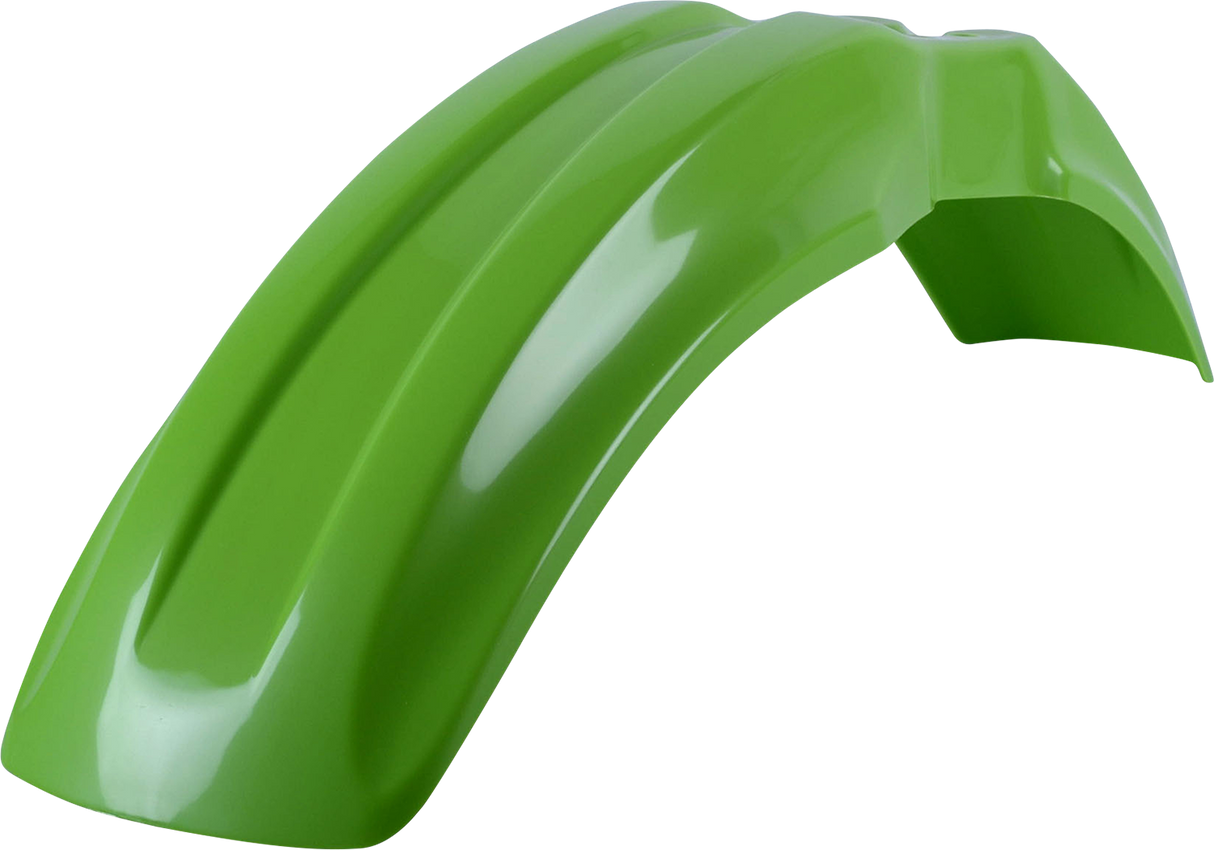 POLISPORT Fender - Front - OEM Green - KX 80/100 8560300009