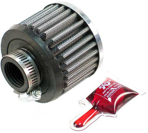 K&NCrankcase Vent Air Filter Direct Mount Chrome Top62-1420