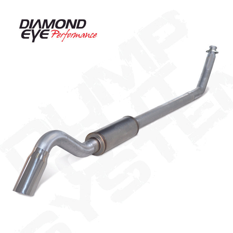 Diamond Eye 4in AL TURBO BACK SGL DUMP OUT 94-02 DODGE NO MFLR INCLUDING TIP K4212A-TDRP