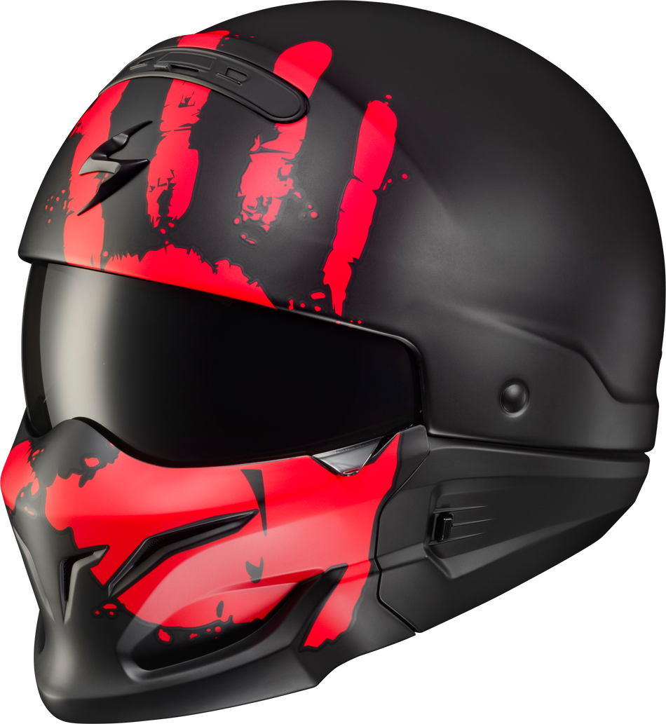 SCORPION EXO Covert Open-Face Helmet Uruk Matte Red 2x COV-1517