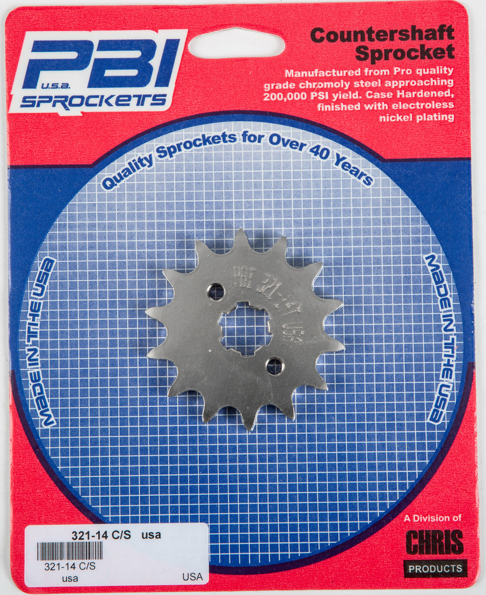 PBIFront Cs Sprocket Steel 14t-420 Hon321-14