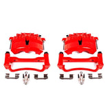 Power Stop 03-04 Ford Mustang Front Red Calipers w/Brackets - Pair S4838