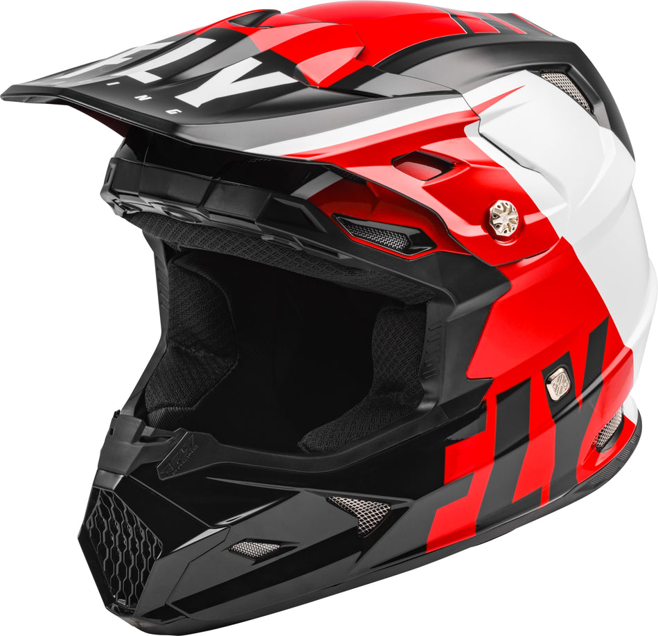 FLY RACING Toxin Transfer Helmet Red/Black/White Ym 73-8541YM