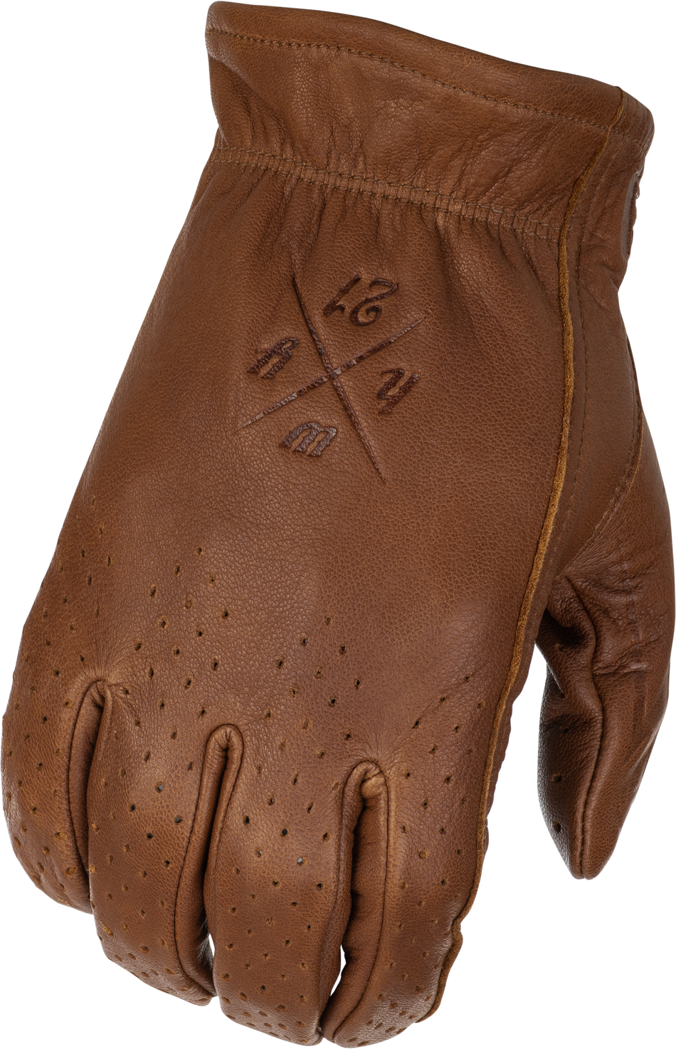 HIGHWAY 21 Louie Perforated Gloves Brown 5x 489-00515X