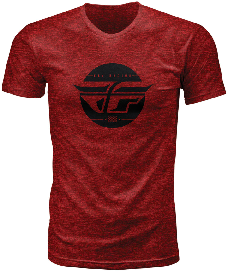 FLY RACING Fly Inversion Tee Blaze Red Heather Md 352-1216M