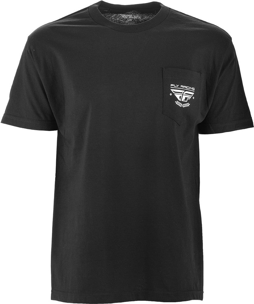 FLY RACING Fly Pocket Tee Black Md Black Md 352-1030M
