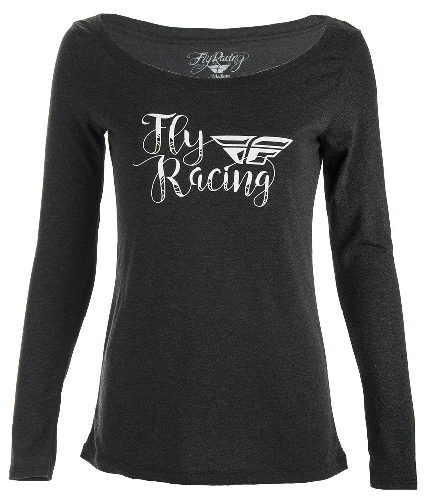 FLY RACING Fly Women's Nomad L/S Tee Black Md 356-4030M