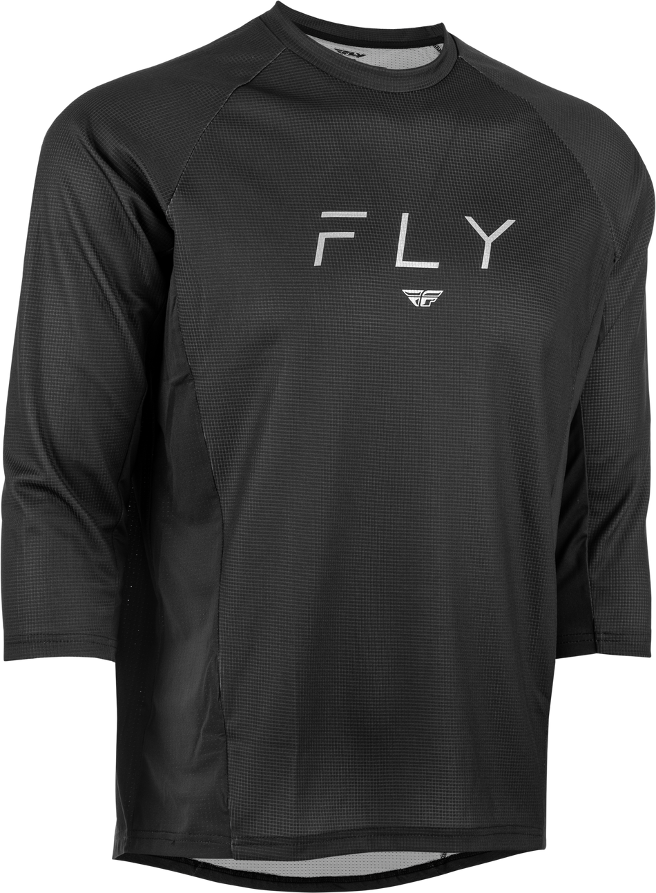 FLY RACING Ripa 3/4 Sleeve Jersey Black/Grey 2x 352-81302X