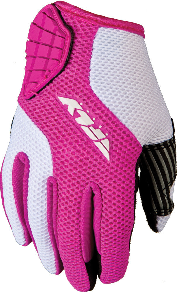 FLY RACING Ladies Coolpro Glove White/Pink M #5884 476-6118~3