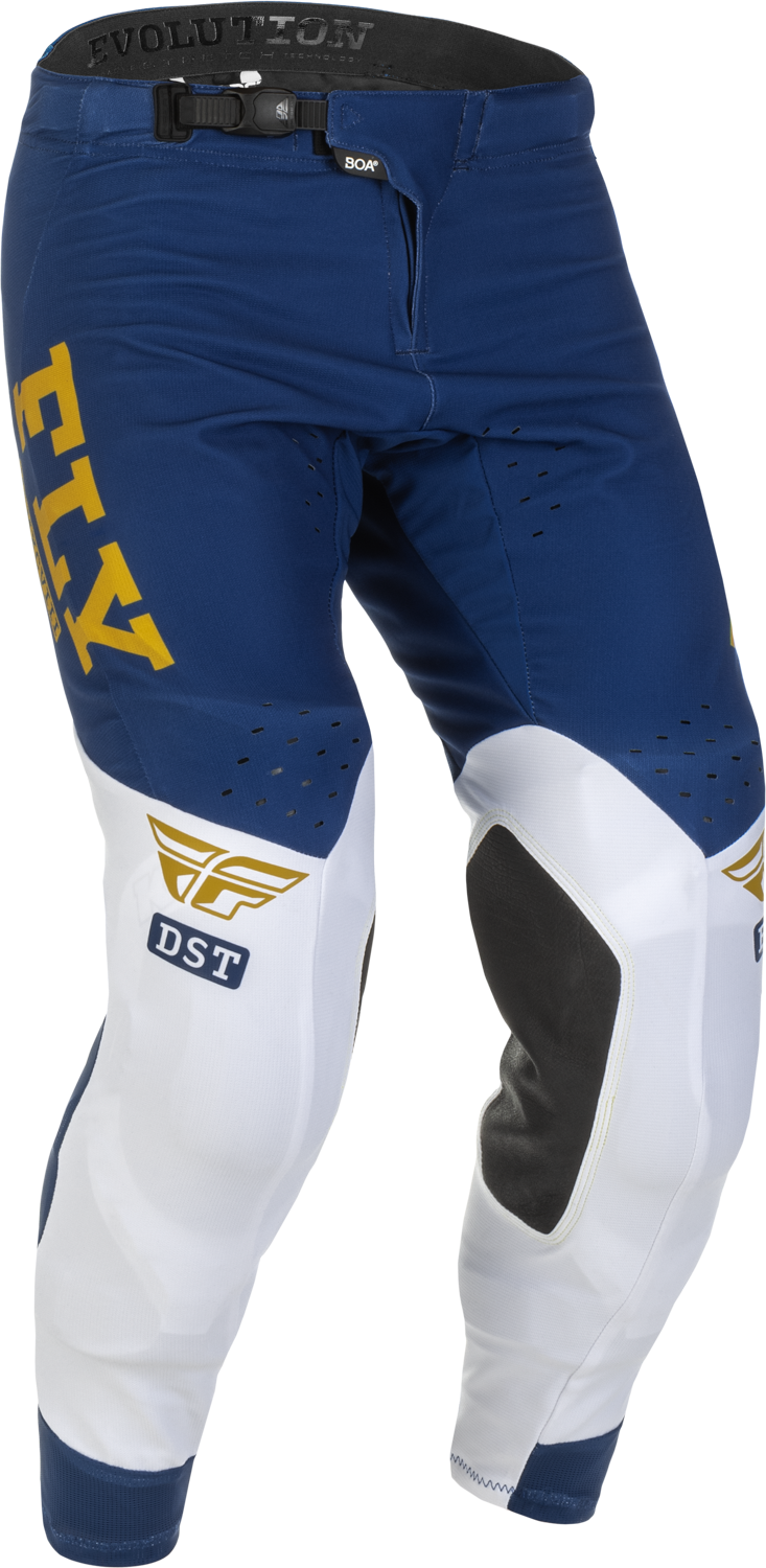 FLY RACING Evolution Dst Pants Navy/White/Gold Sz 28 375-13328