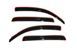 AVS 05-15 Toyota Tacoma Double Cab Ventvisor In-Channel Front & Rear Window Deflectors 4pc - Smoke 194056