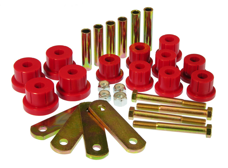 Prothane 67-81 Chevy Camaro HD Spring & Shackles Bushings - Red 7-1050