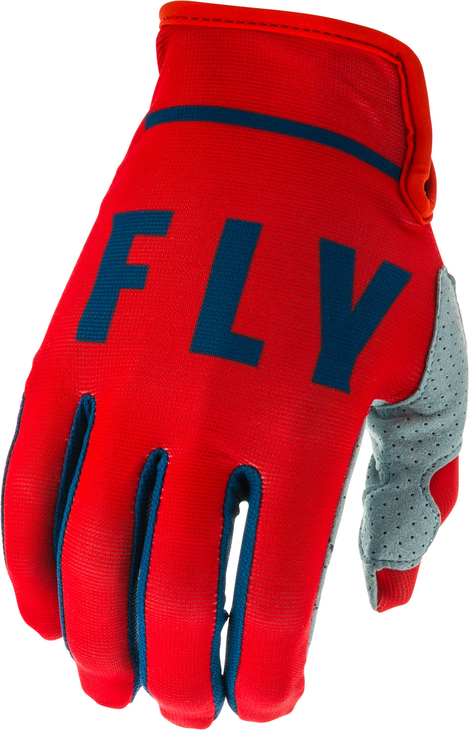 FLY RACING Lite Gloves Red/Slate/Navy Sz 04 373-71204