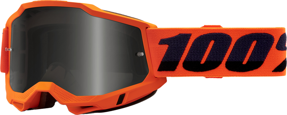 100% Accuri 2 Sand Goggle Neon Orange Smoke Lens 50020-00004