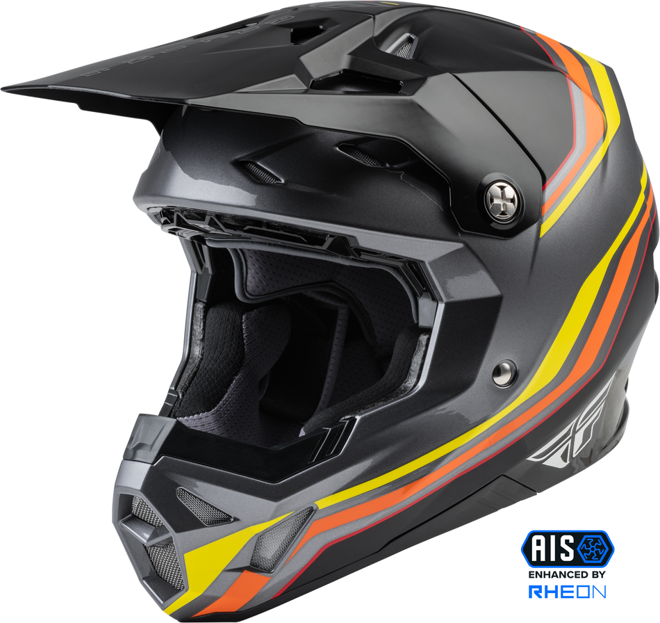 FLY RACING Youth Formula Cp S.E. Speeder Helmet Black/Yellow/Red Yl 73-0024YL