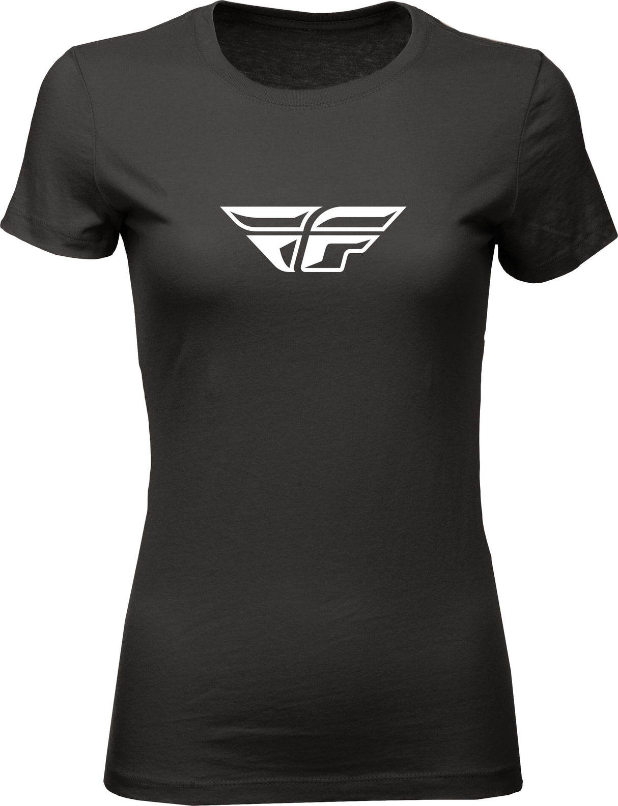 FLY RACING Women's Fly F-Wing Tee Black Lg 356-0480L