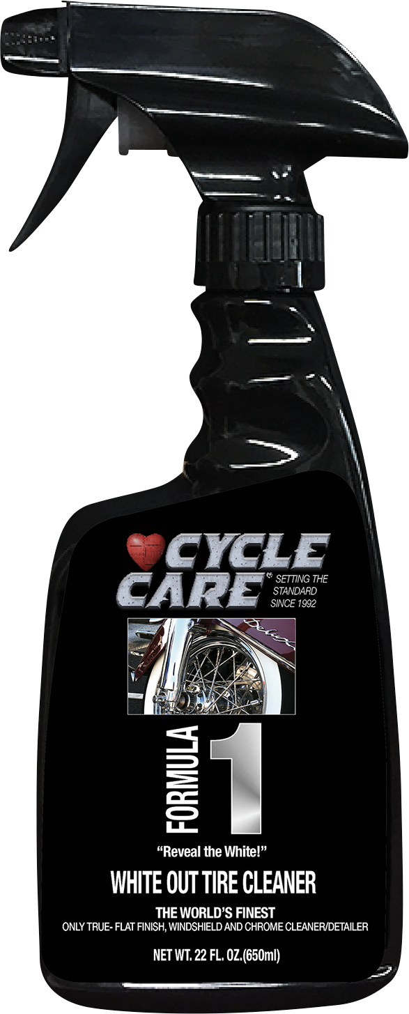 CYCLE CARE FORMULAS Limpiador de ruedas y neumáticos Fórmula 1 - 22 onzas líquidas estadounidenses. 1022 