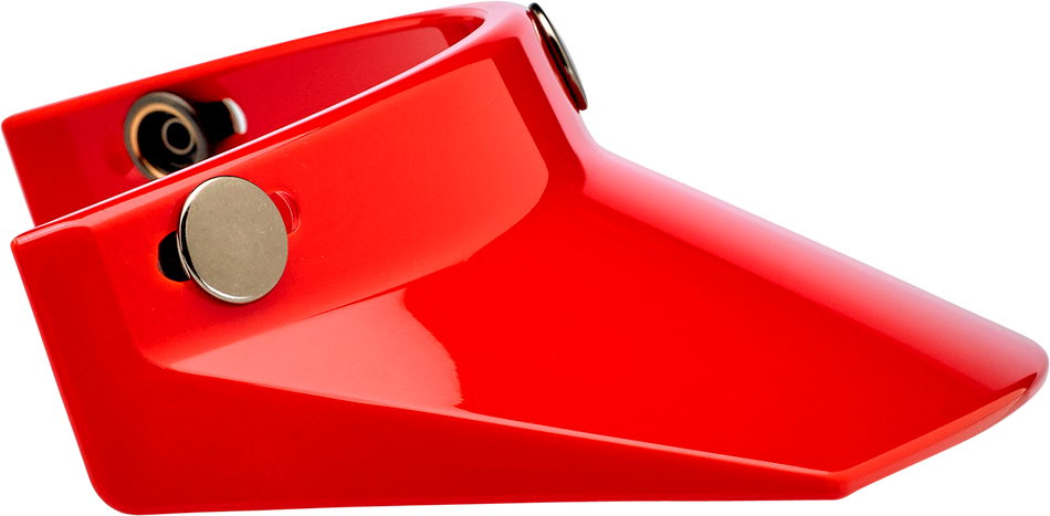 BILTWELL Moto 3-Snap Visor - Red 2002-563