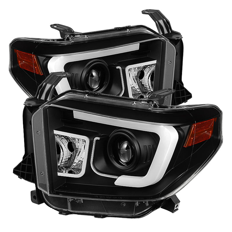 Spyder Toyota Tundra 2014-2016 Projector Headlights Light Bar DRL Black PRO-YD-TTU14-DRL-BK 5080158