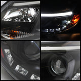 Spyder Ford Focus 12-14 Projector Headlights Halogen Model Only - DRL Black PRO-YD-FF12-DRL-BK 5072832