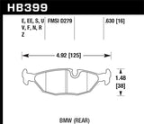 Hawk BMW Motorsport 16mm Thick DTC-60 Rear Race Brake Pads KHB399G.630