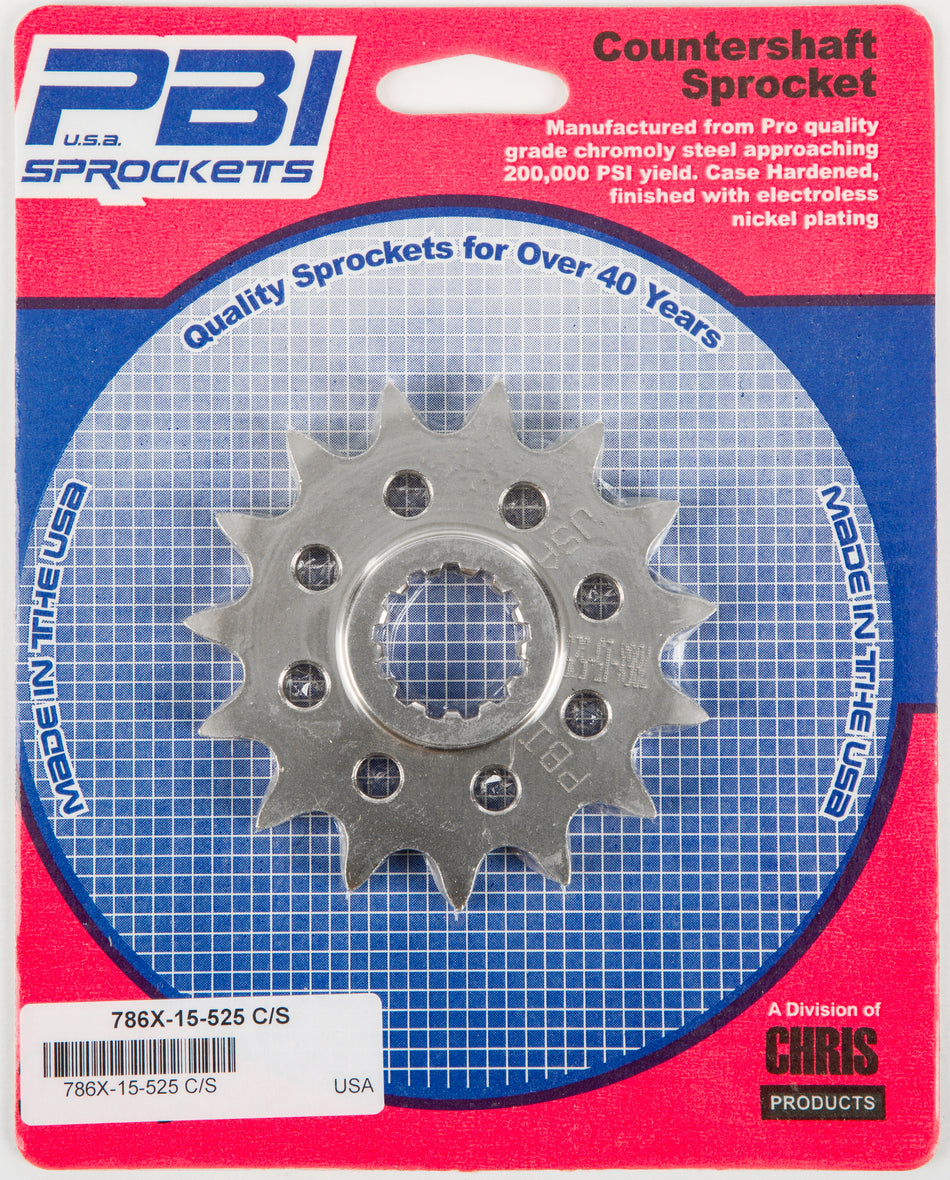 PBIFront Cs Sprocket Steel 15t-525 Yam786X-15-525