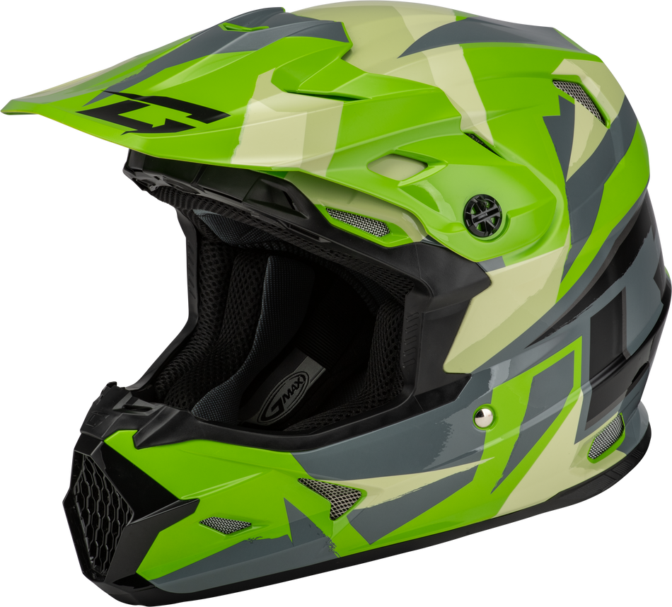 GMAX Mx-96 Splinter Helmet Green/Grey/Black Xl D39611407