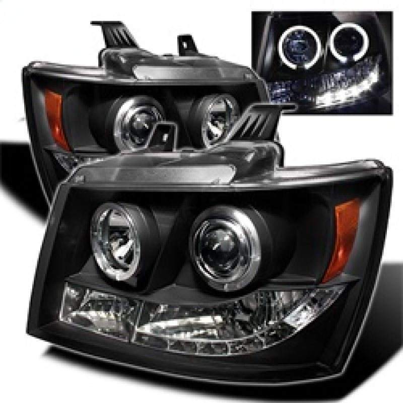 Spyder Chevy Suburban 1500 07-14 Projector Headlights LED Halo LED Blk PRO-YD-CSUB07-HL-BK 5009647