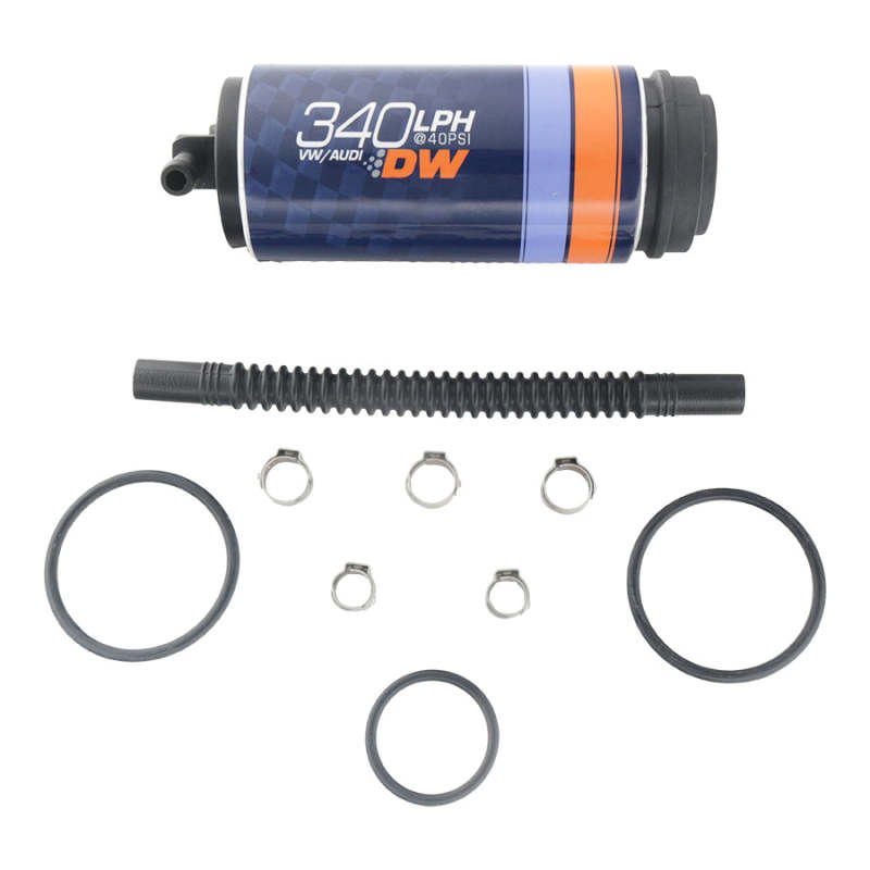 Deatschwerks DW340V Series 340lph In-Tank Fuel Pump w/ Install Kit For VW and Audi 1.8T FWD 9-355-1025