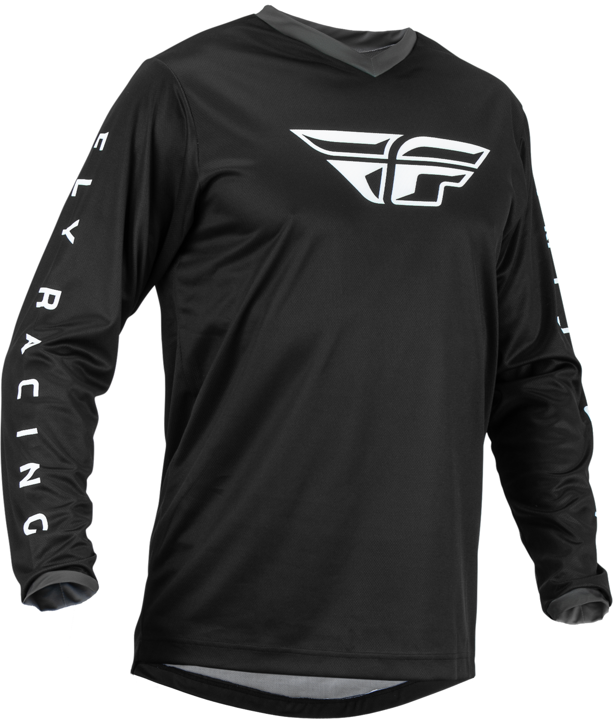 FLY RACING F-16 Jersey Black/White Lg 376-921L