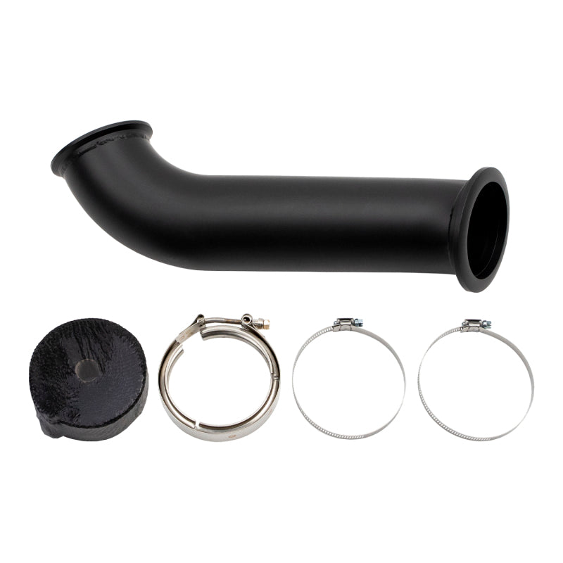 Wehrli 04.5-07 Dodge Ram Cummins 4in Down Pipe - w/High Mount S400 Turbo &amp; 2nd Gen Manifold WCF100262