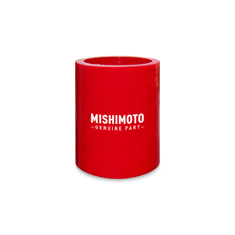 Mishimoto 3.5 Inch Straight Coupler - Red MMCP-35SRD