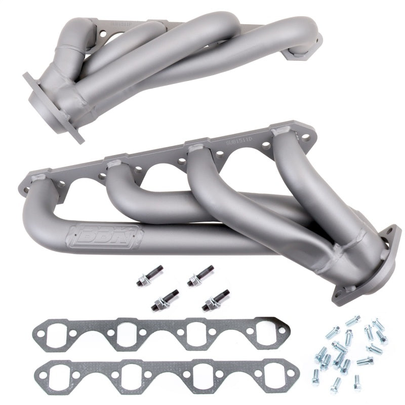 BBK 79-93 Mustang 351 Swap Shorty Unequal Length Exhaust Headers - 1-5/8 Titanium Ceramic 1511