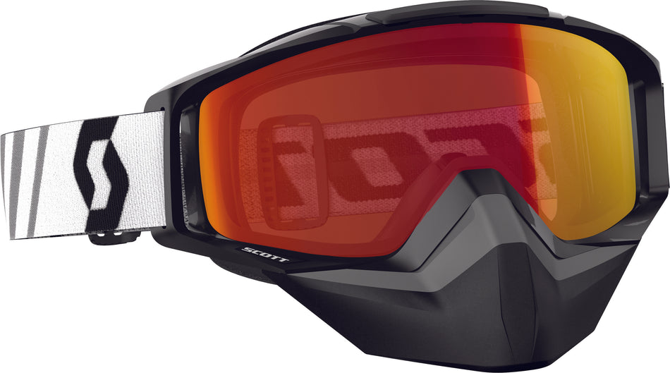 SCOTT Tyrant Sno-X Goggle Black Illuminator Red Chrome Lens 246438-0001310