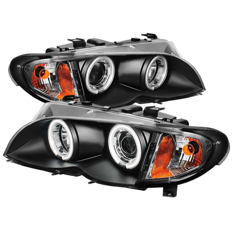 Spyder BMW E46 3-Series 02-05 4DR Projector Headlights 1PC LED Halo Chrm PRO-YD-BMWE4602-4D-AM-C 5042408