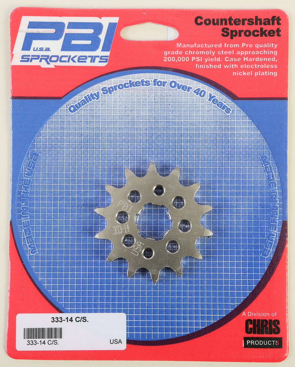 PBIFront Cs Sprocket Steel 14t-428 Hon333-14